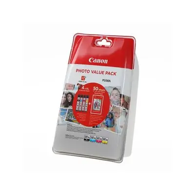 TINTA Canon CLI-581 XL C/M/Y/BK PHOTO VALUE PACK + 50 P...