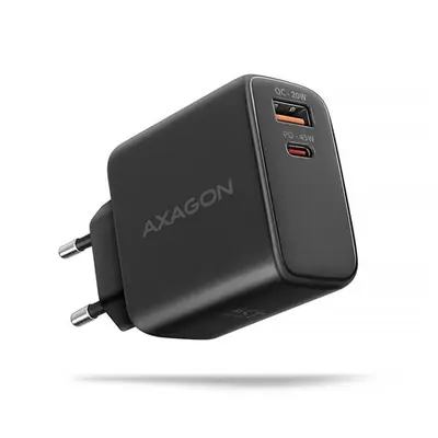 AXAGON ACU-PQ45 zidni punjač 1xUSB-A QC4, 1xUSB-C PD 20...