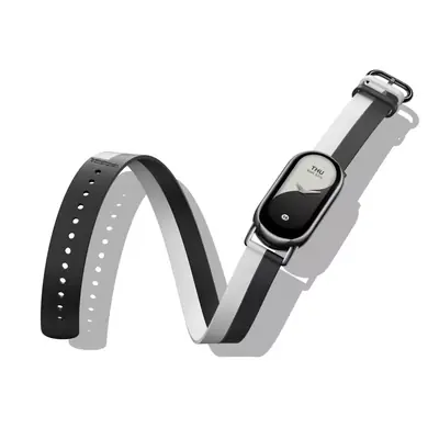 Xiaomi Smart Band 8/9 Double Wrap Strap - Black and whi... Xiaomi Smart Band 8/9 Double Wrap Strap - Black and whi...