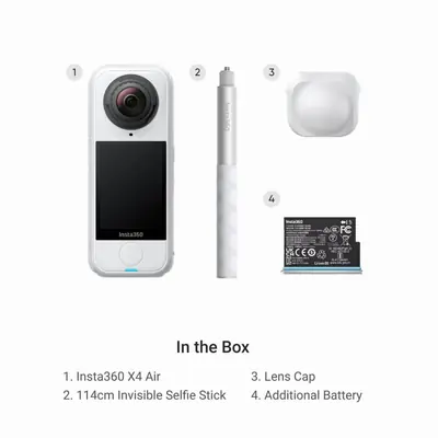 Akcijska kamera Insta360 X4 Air Starter Bundle Arctic W...