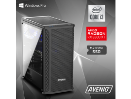 Stolno računalo Avenio TopGamerXT Intel Core i3 10100F 3.60GHz 16GB 512GB NVMe SSD W10P AMD Radeon 6500 XT 4GB GDDR6 P/N: 02242005