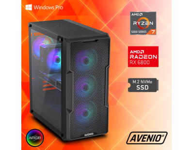 Stolno računalo Avenio Vector AMD Ryzen 7 5800X 3.80GHz 32GB 1TB NVMe SSD W10P AMD Radeon RX 6800 16GB GDDR5 P/N: 02242121 128536