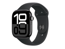 Apple Watch Series 10 GPS 46mm Jet Black GPS with Black Sport Band - M/L - ZIMSKA AKCIJA + GRATIS ADAPTER