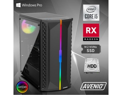 Stolno računalo Avenio ProGamer Intel Core i5 10400F 2.90GHz 16GB 512GB NVMe SSD + 1TB HDD W10P AMD Radeon RX 6600 8GB GDDR6 P/N: 02241971 128524